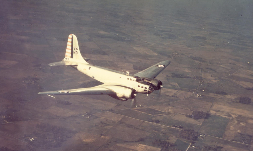 Douglas B-23 tail code 94 MD in flight