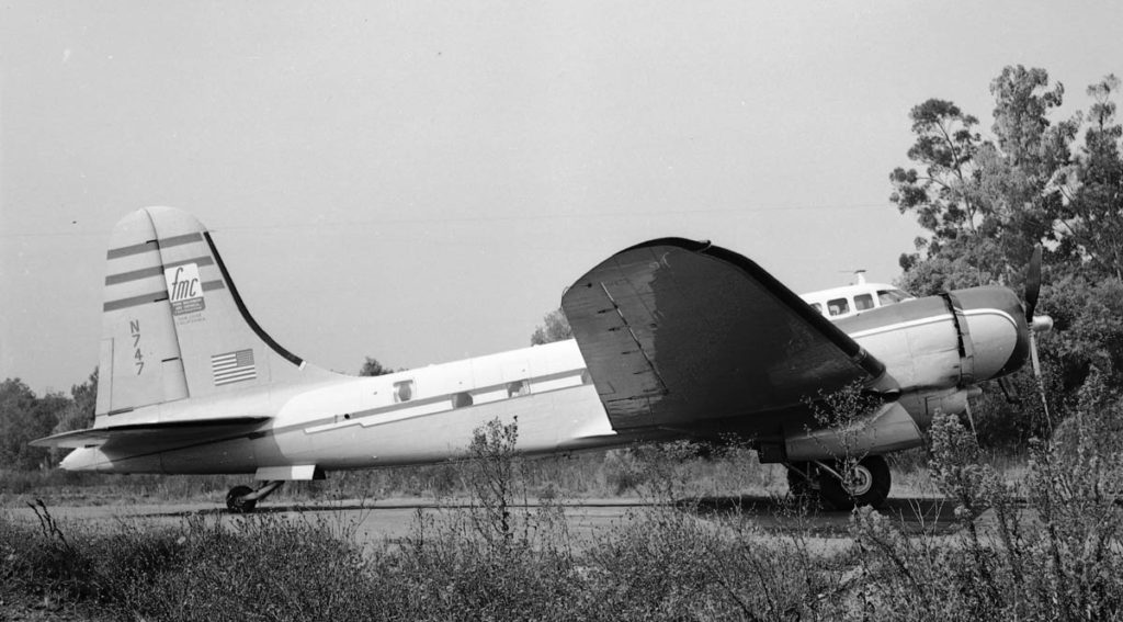 Douglas B-23 N747 Food Machinery Company Attrib Bill Larkins via Creative Commons