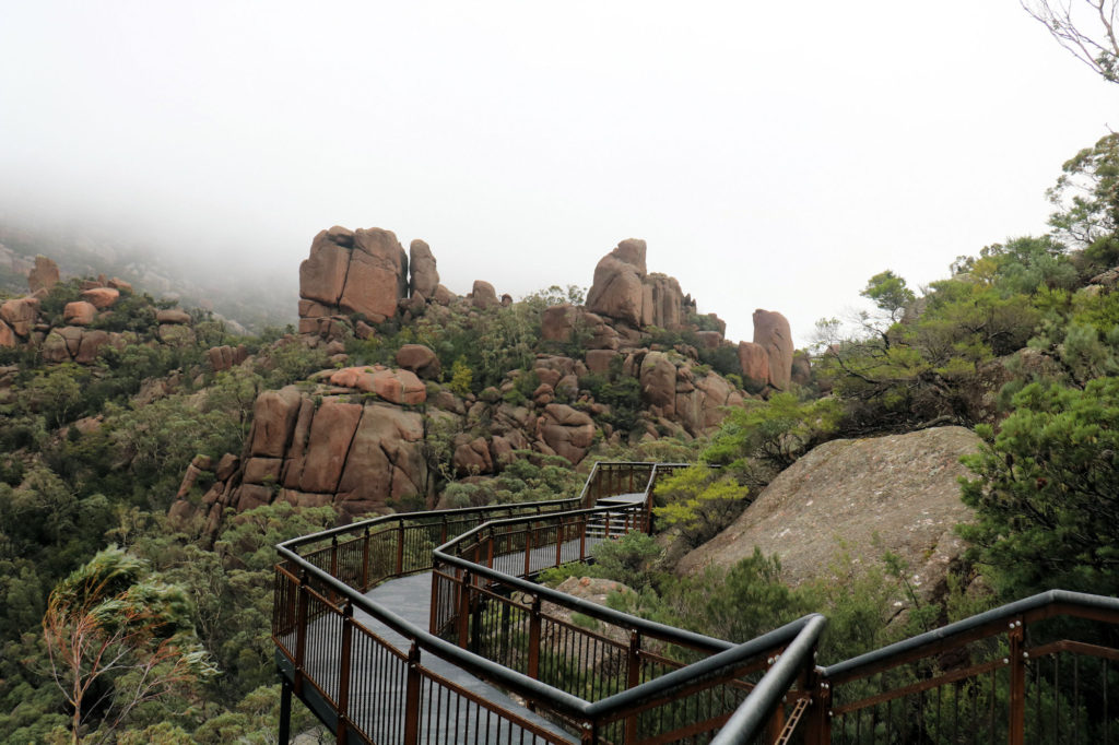 Walkway at the Viewing Platform with Low Cloud