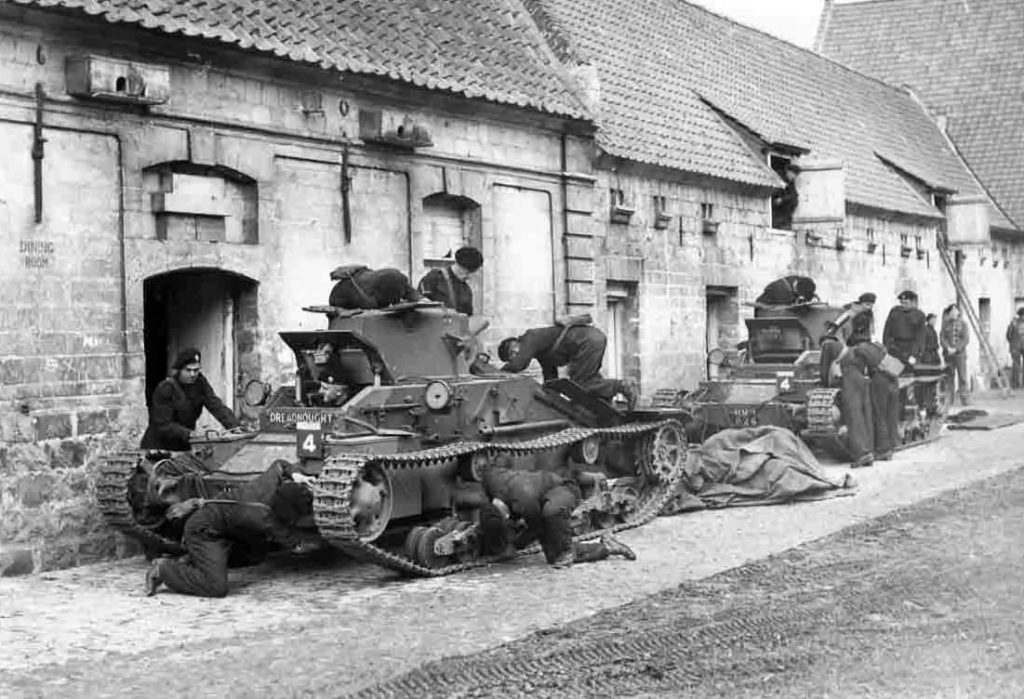 Matilda named Dreadnought of the 4th Royal Tank Regiment, Acq, France October 1939