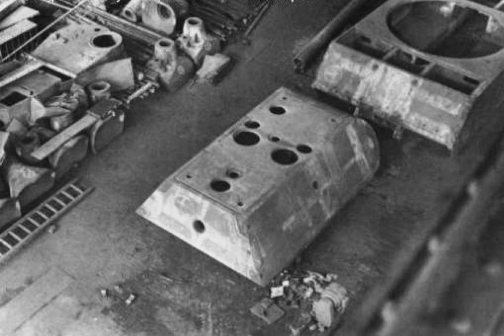 Panzer VIII Maus Turret and Chassis Under Construction