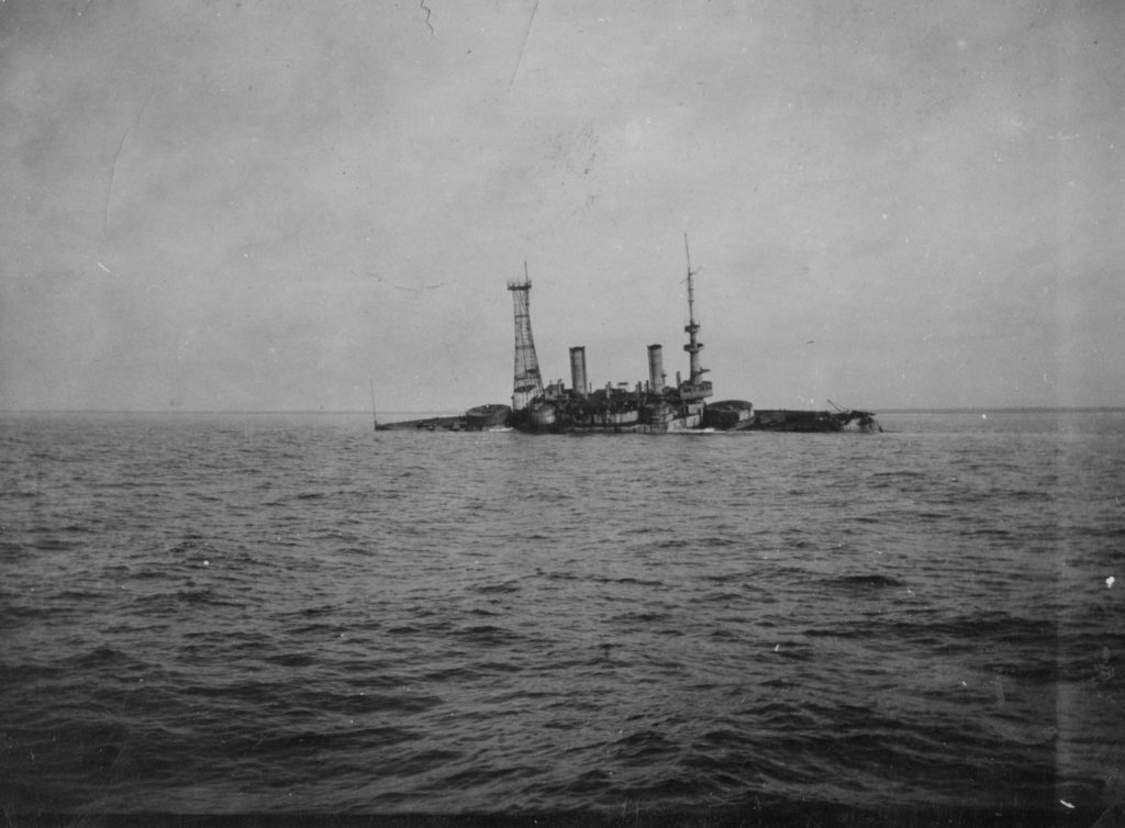 Wreck of the Battleship Massachusetts (BB-2) on 3 March 1922