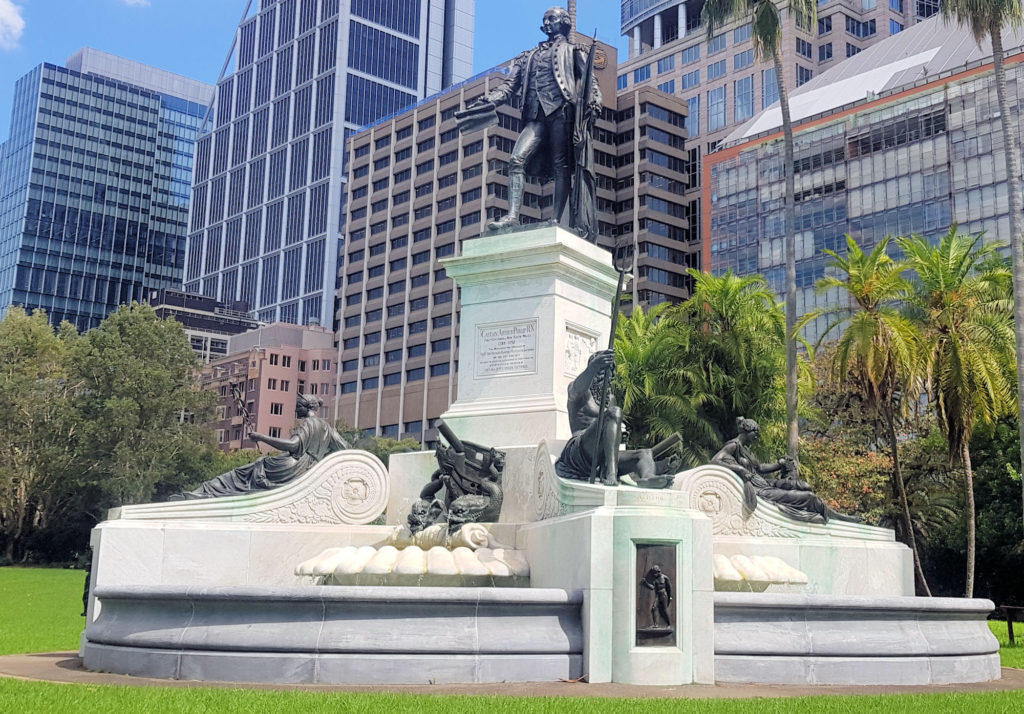 Governor Phillip Fountain Statues Royal Botanic Garden Sydney