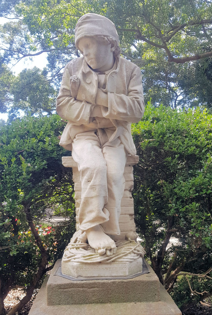 Statue of Savoyard Sweeb Boy Statues Royal Botanic Garden Sydney