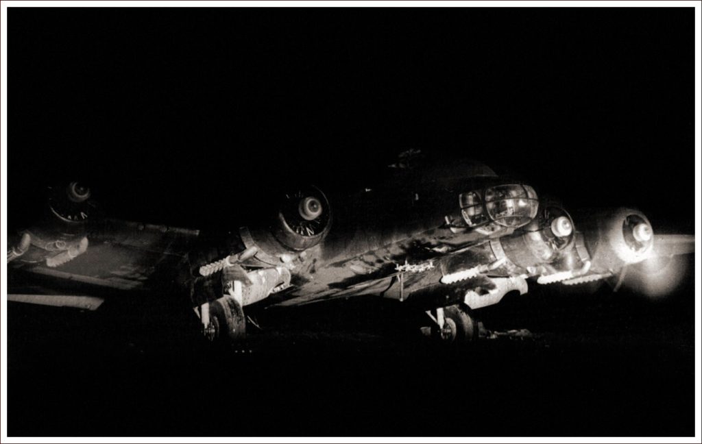 Piaggio P.108B at Night