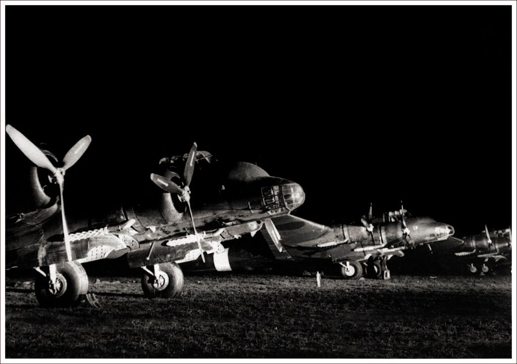 Piaggio P.108B at Night