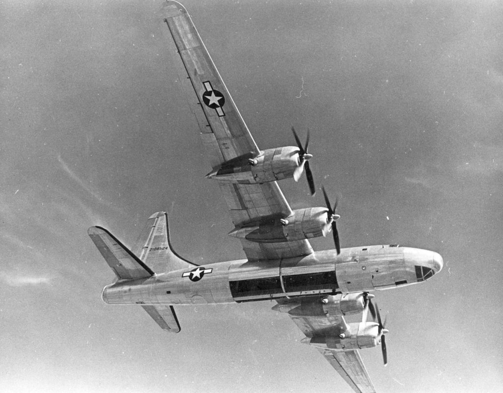 Consolidated TB-32-15-CF (S/N 42-108524, the last TB-32 built) in flight