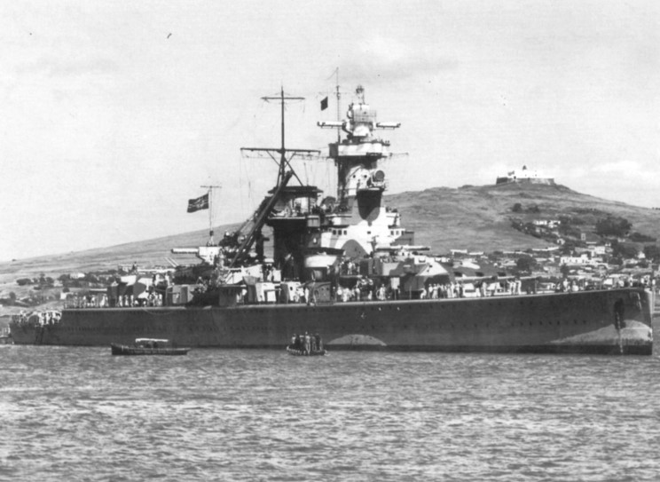 December 14, 1939 Admiral Graf Spee at Montevideo