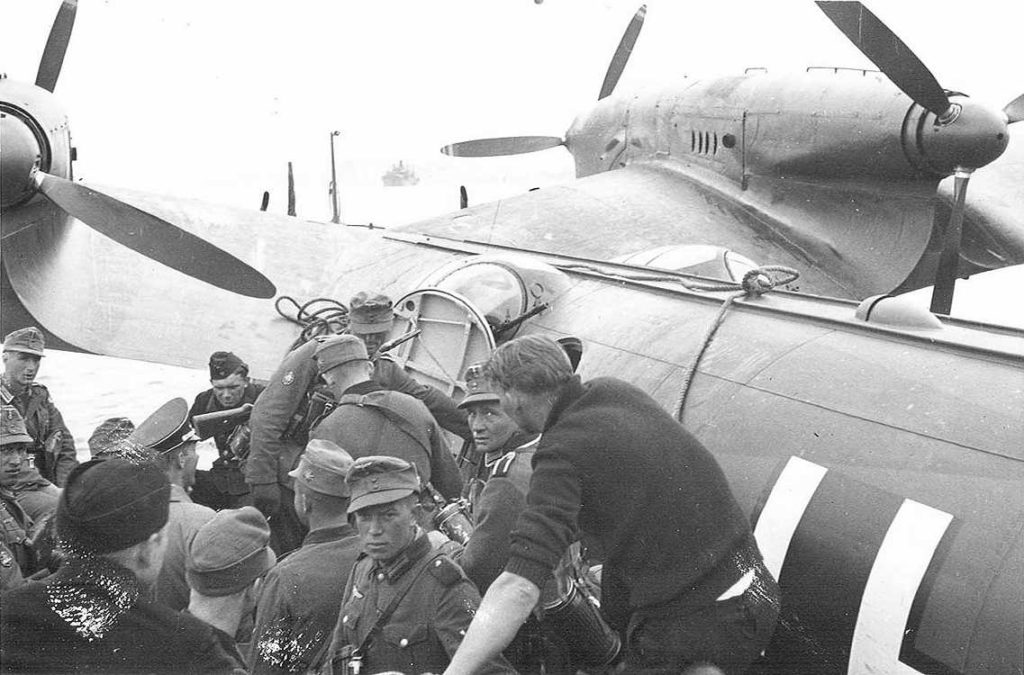 German Troops Boarding a Dornier Do 26