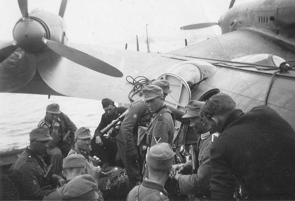 German Troops Boarding a Dornier Do 26