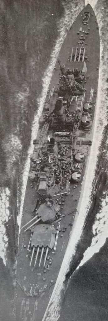 HMS Prince of Wales on her sea trials, 8 May 1941