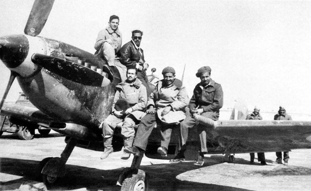 Supermarine Spitfire Mk.IX with REAF pilots