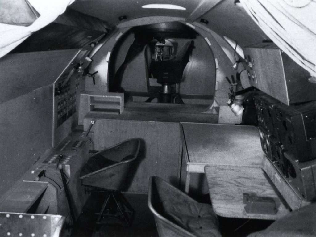 Messerschmitt Me 264 looking back through the fuselage from the cockpit