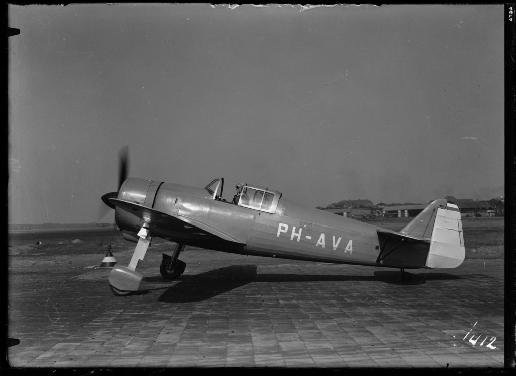 Second prototype of the Koolhoven FK.58 on Soesterberg during a demonstration on the 31st of March, 1939