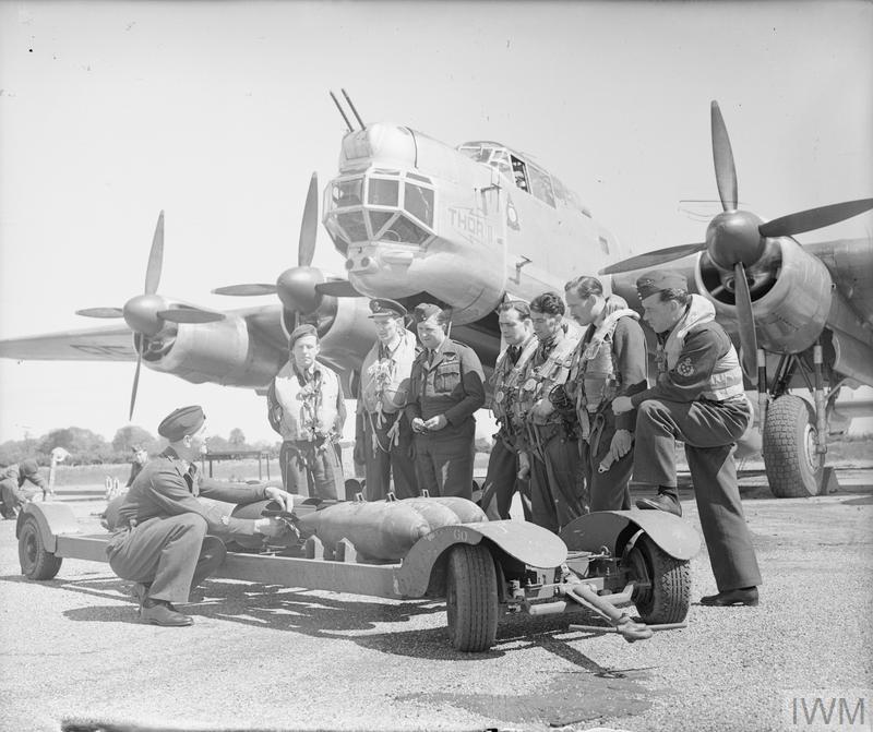 The crew of Avro Lincoln 'Thor II' from the Empire Air Armaments School at RAF Manby