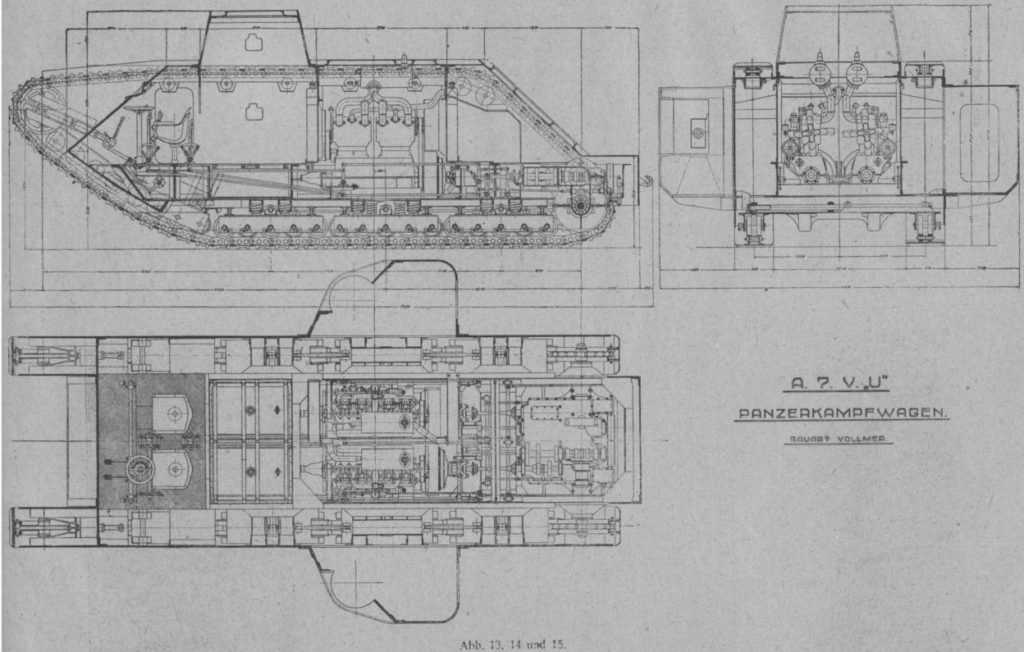 Stürmpanzerwagen A7V-U Blue Print