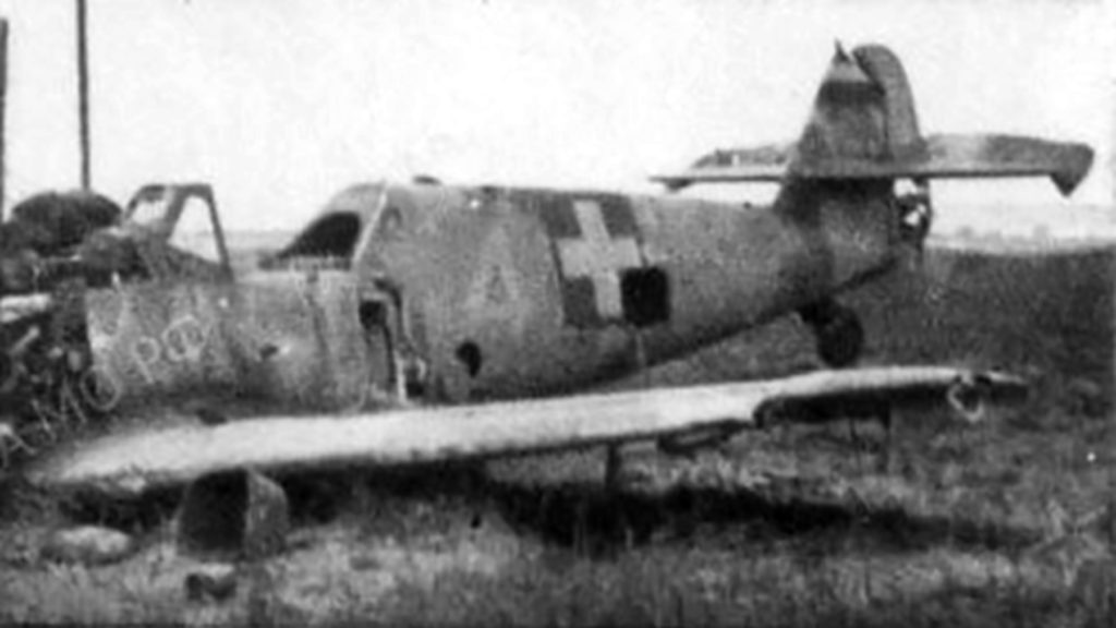 Messerschmitt Bf 109G-14 RHAF 9.101 Vadaszsazad Yellow 4 WNr 512156 shot down in aerial combat nerr Vienna 14 Apr 1945