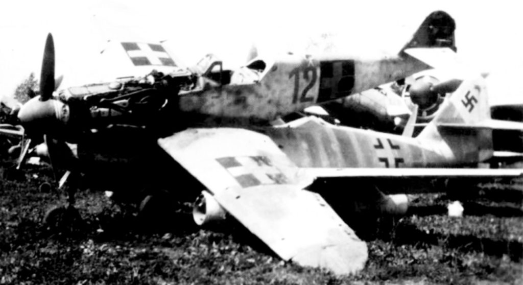 Messerschmitt Bf 109F-4 RHAF Red 12 scrapped Hungary 1945 01