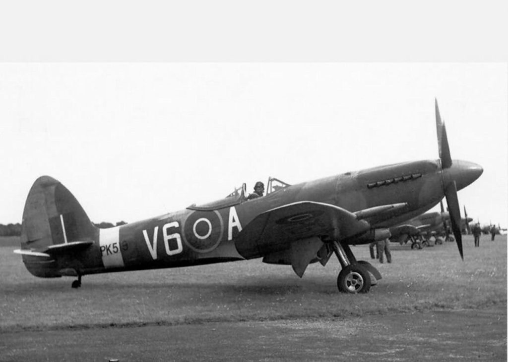 Supermarine Spitfire F. Mk 22 PK519 V6-A of No. 615 Squadron RAF 1947