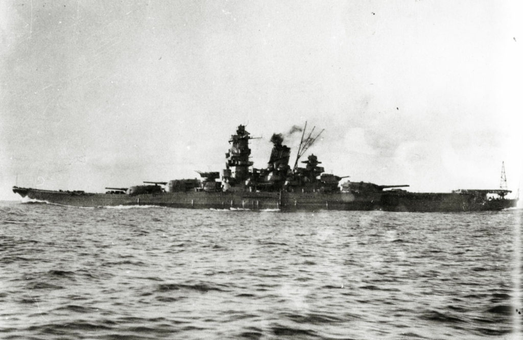 Yamato during sea trials in October 1941