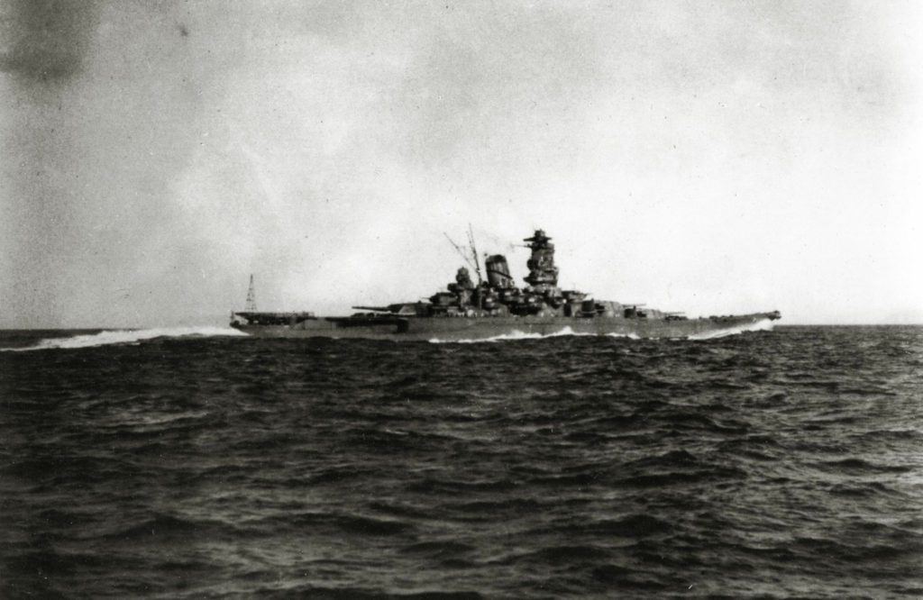 Yamato during sea trials in October 1941