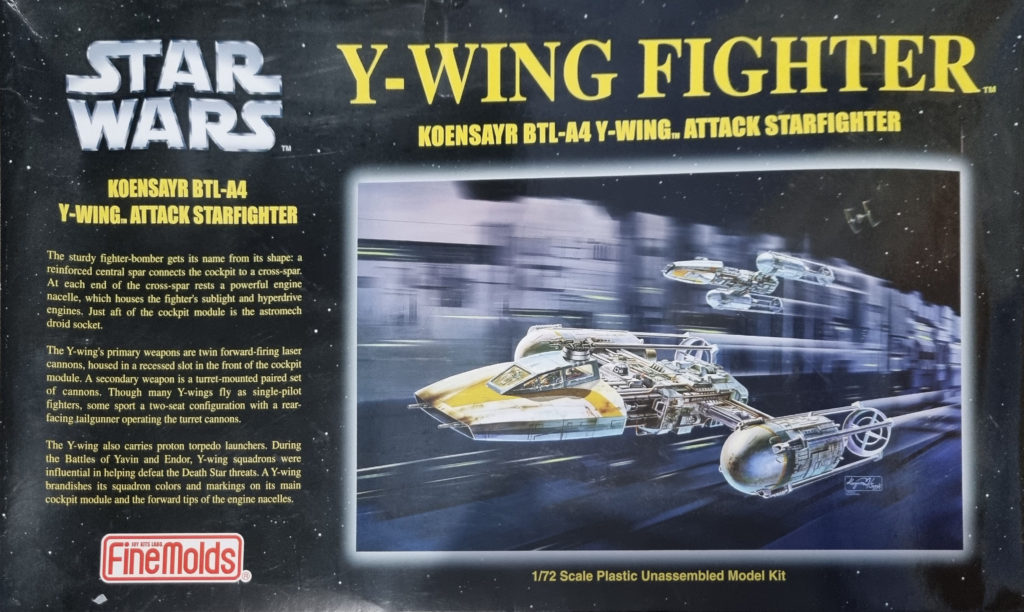 Y-Wing Fighter Box Art by fine Molds