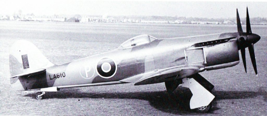 Hawker Tempest Mk.III La610 with the Griffon 85 engine and contra-rotating propellers