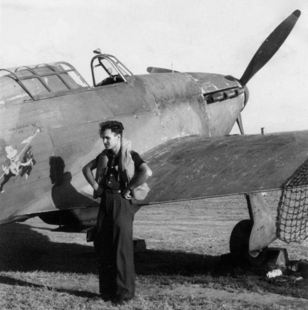 Romanian pilot and his Hawker Hurricane Mk.I