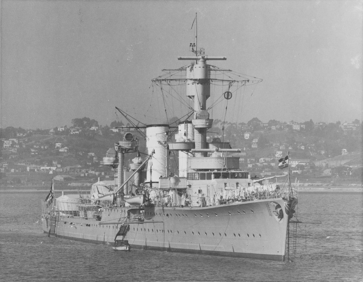 Karlsruhe anchored in San Diego harbor, California, 28 March 1934