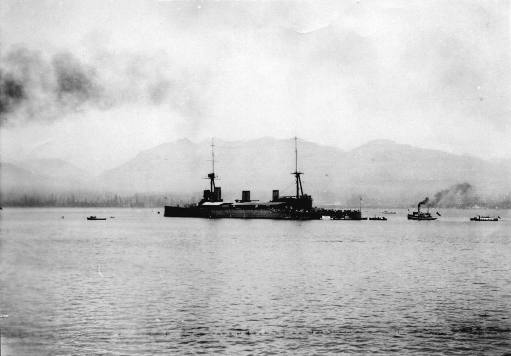 HMS New Zealand at Vancouver 1913