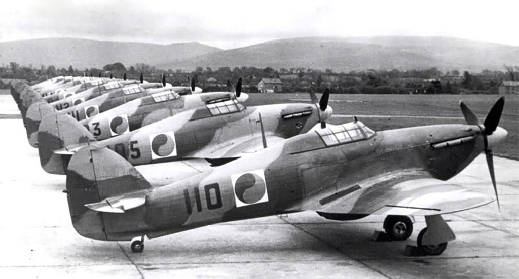 Hawker Hurricane Mk.I fighters of the Irish Air Force