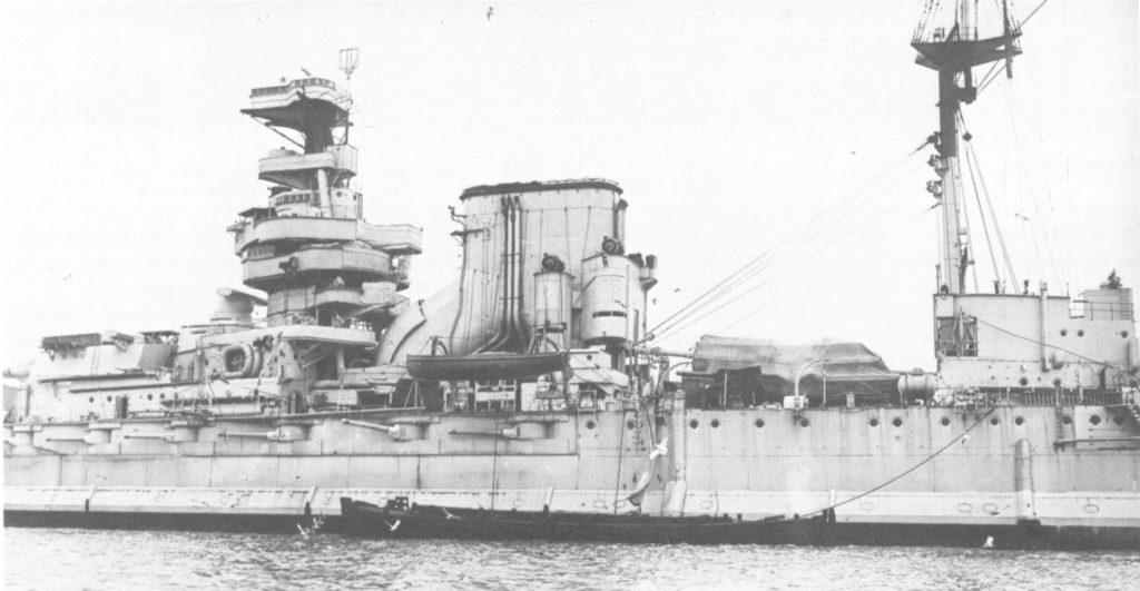 HMS Queen Elizabeth seen in January 1930