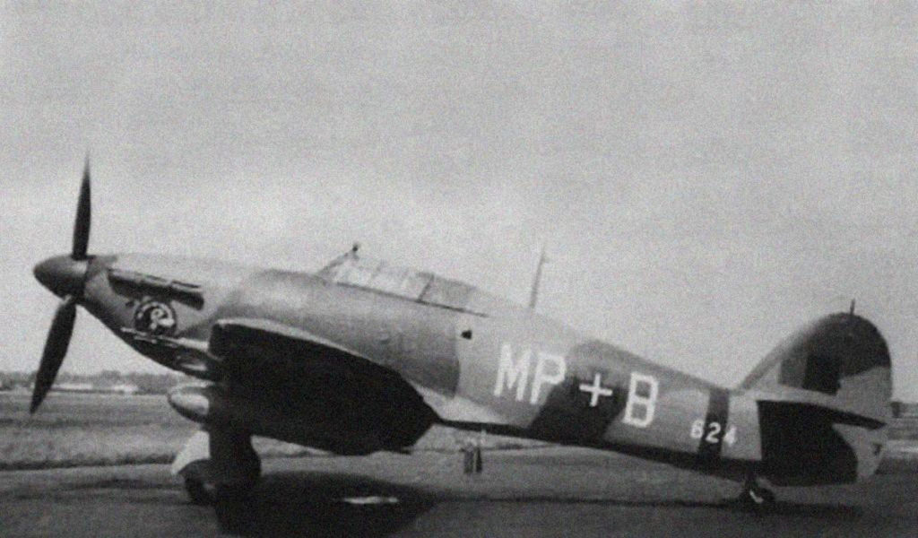 Hawker Hurricane Mk.II 624 MP+B of the Portuguese Air Force