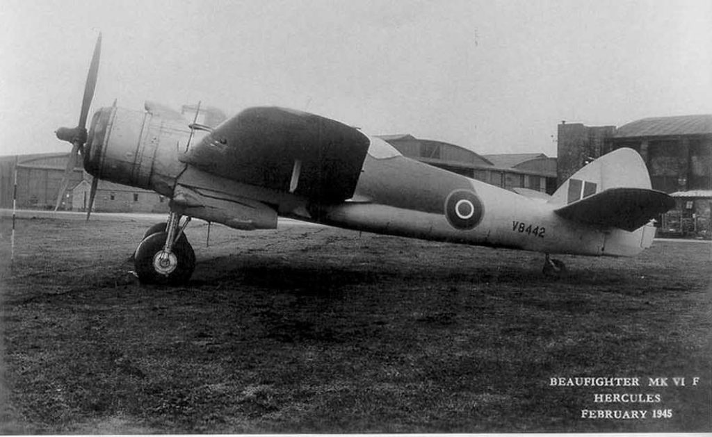 Bristol Beaufighter Mk VIF V8380 of 89 Sqn