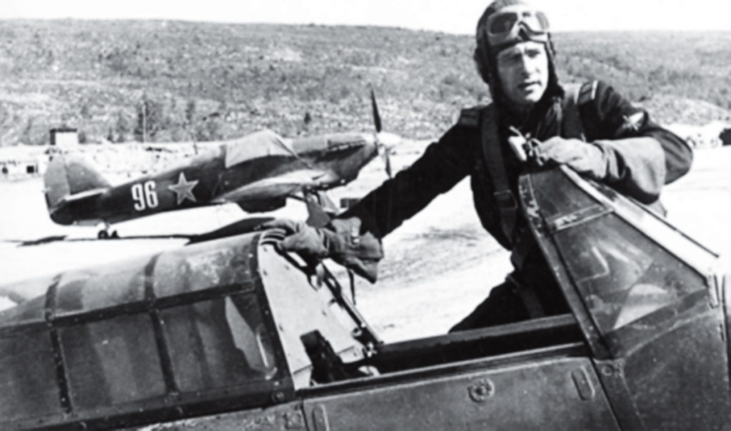 Hawker Hurricane USSR 78IAP Capt Vasiliy Adonkin and White 96 at Pummanki airfield 1943