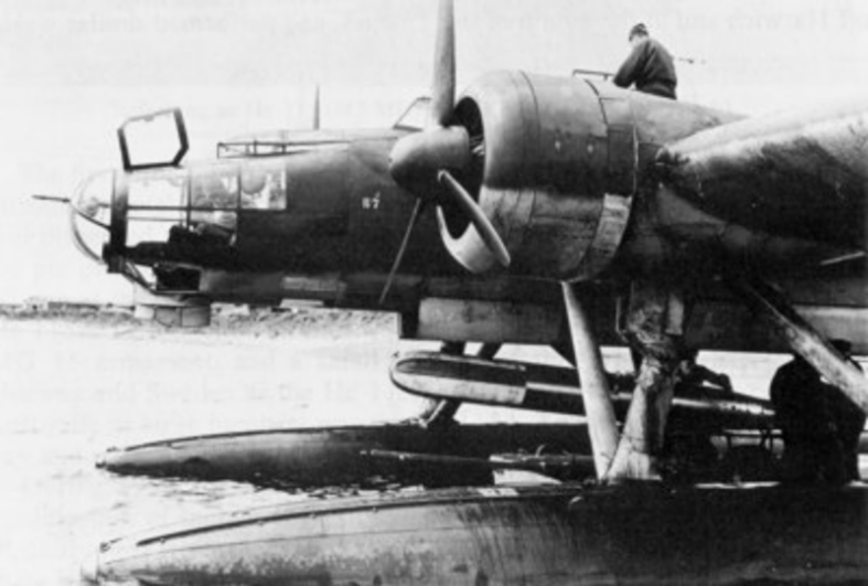 Torpedo loaded Heinkel He 115 1940