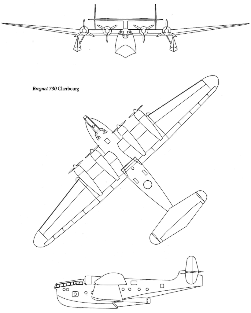 Breguet Br 730 Line Drawing