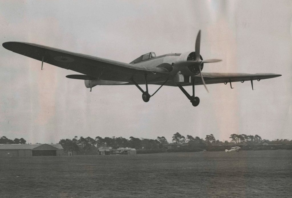 Bristol Type 138 High Altitude Monoplane in flight