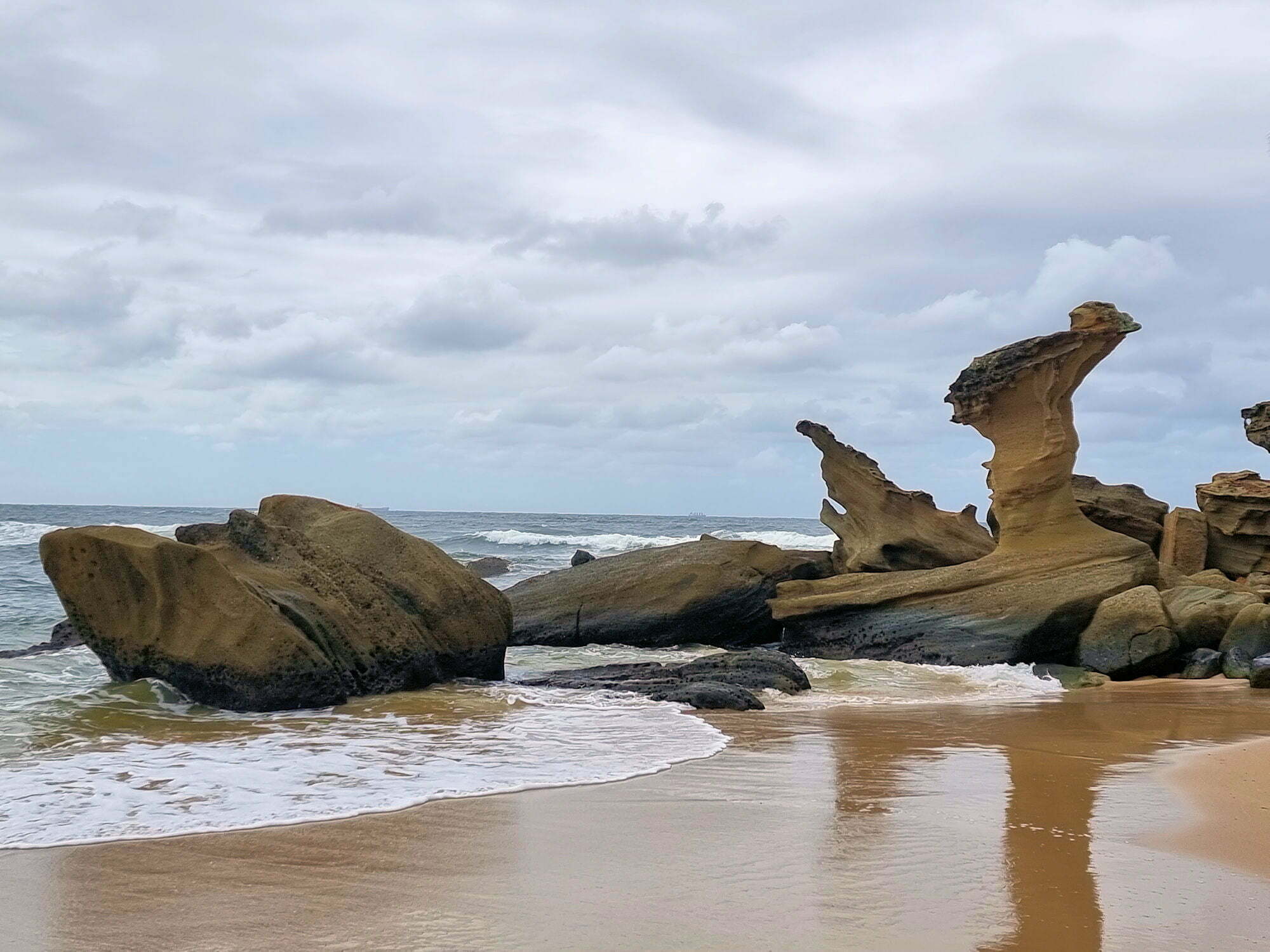 Weather Sculptured Rocks Hargraves Beach