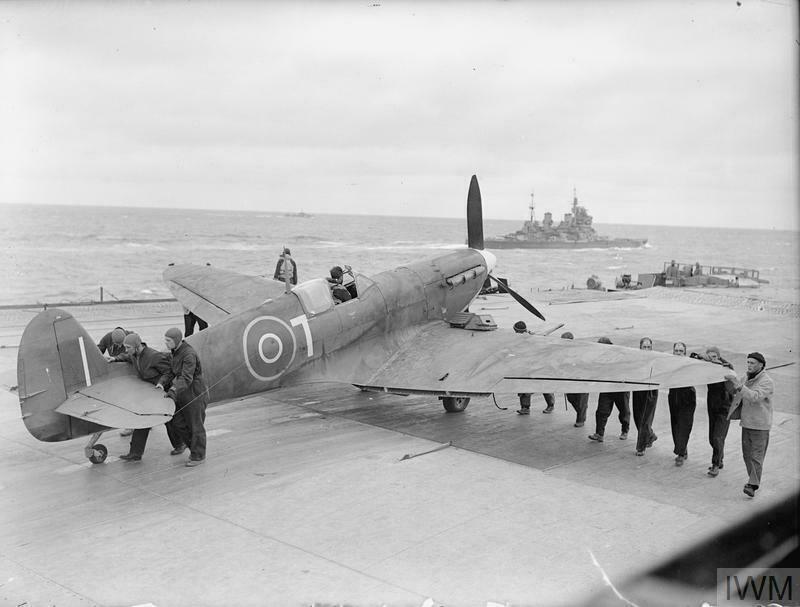 Supermarine Seafire Mk.IIC on board HMS Furious July 1943