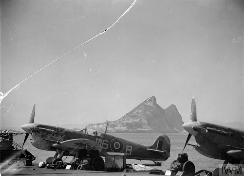 Supermarine Seafire Mk.IIC on HMS Formidable while at Gibraltar