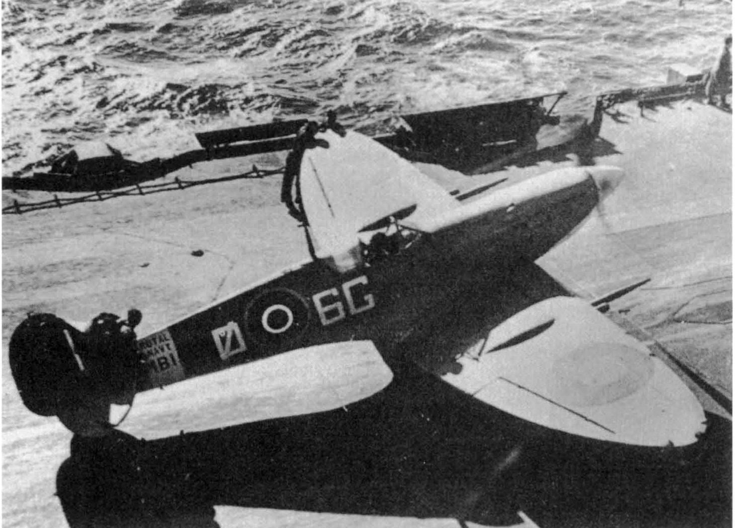 Supermarine Seafire Mk.IIC MB156 on HMS Formidable