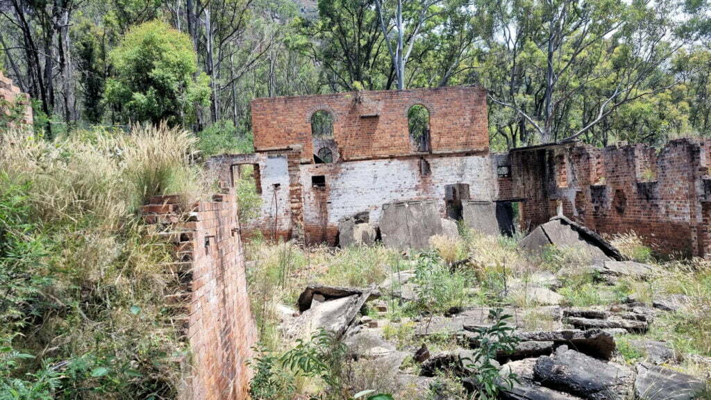 Remains of the industrial area, now just ruins Newness Industrial Ruins Map