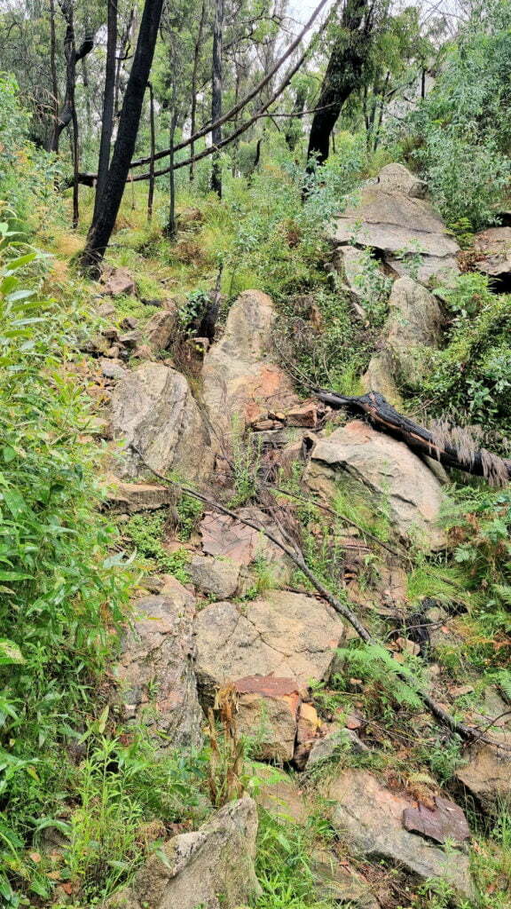 Rocks to climb over on the Philosopher's Walk