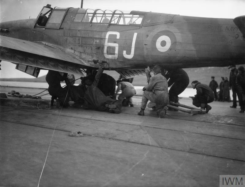 Fairey Fulmar February 1942 on HMS Victorious off Iceland