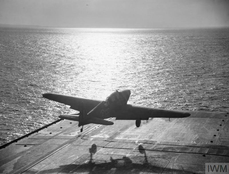 Fairey Fulmar taking off from HMS Victorious