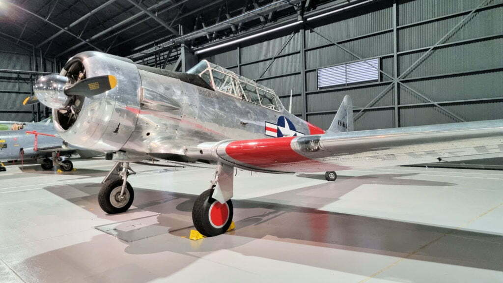 North American Harvard painted as a US Navy SNJ