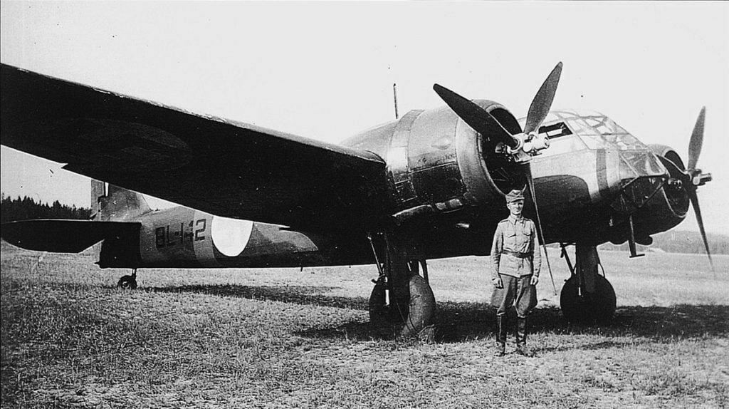 Finnish Bristol Blenheim Mk.I BL-142 of LeLv42 1940