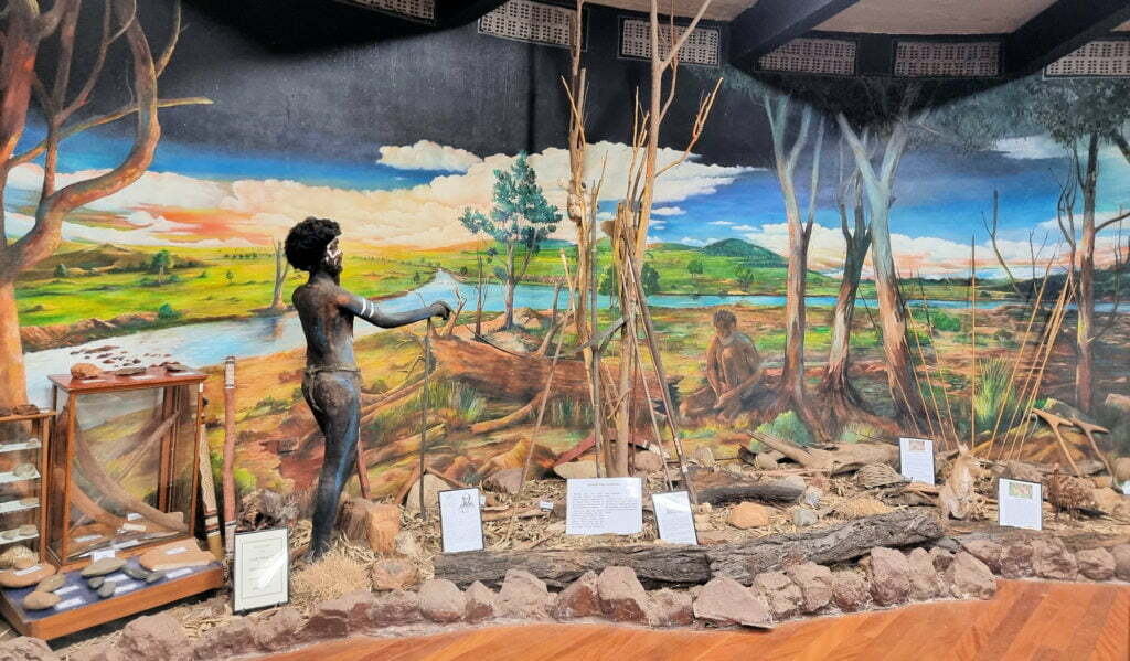 Display on upper level Gunnedah Water Tower Museum