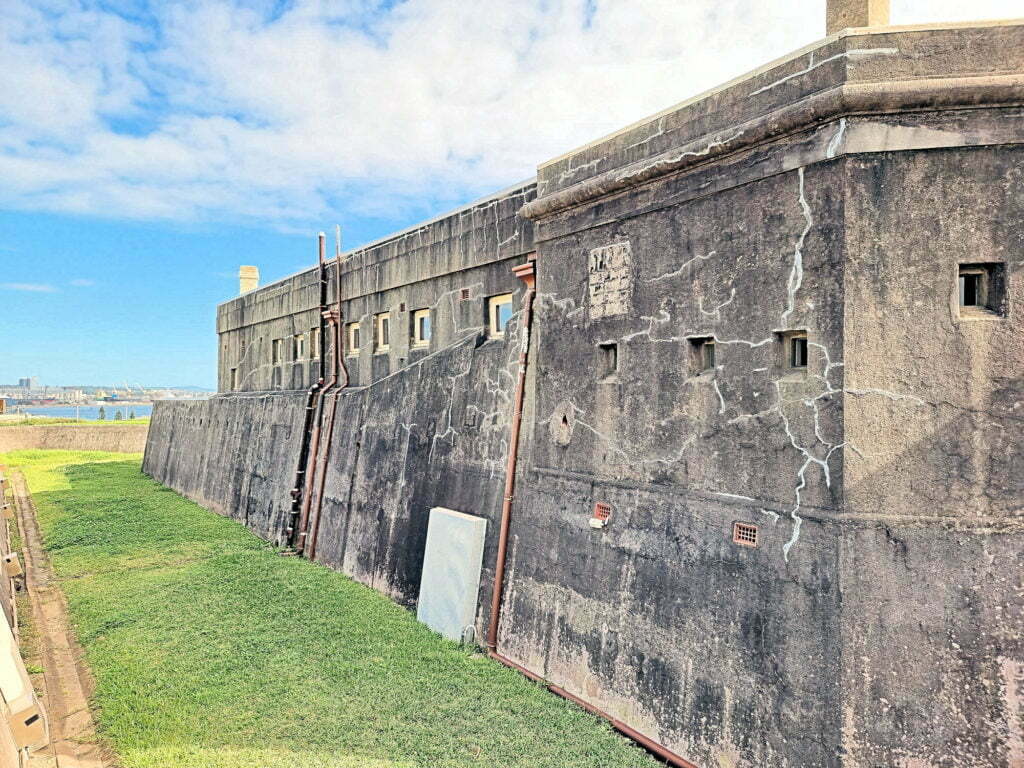 Outside wall of Fort Scratchley